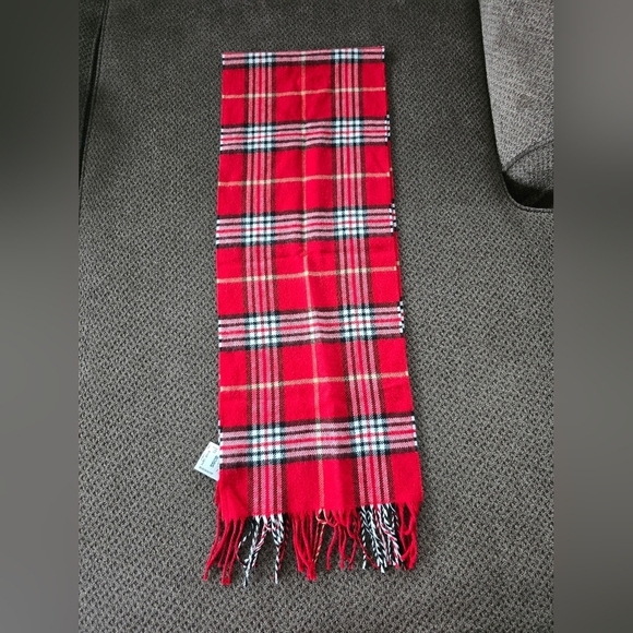Soft Tartan Check Plaid Scarf Long Unisex Winter Shawl Red White Black  … - Picture 2 of 8